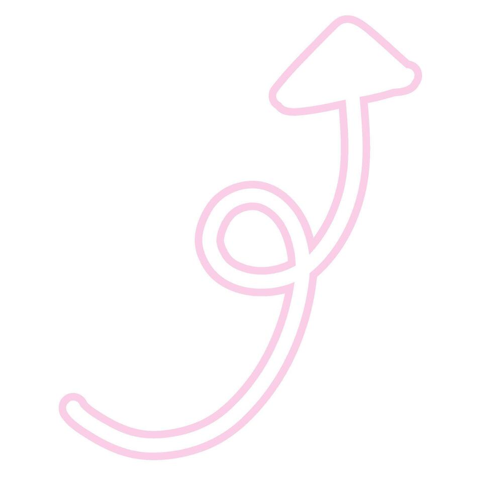 Cute Doodle Arrow Design vector
