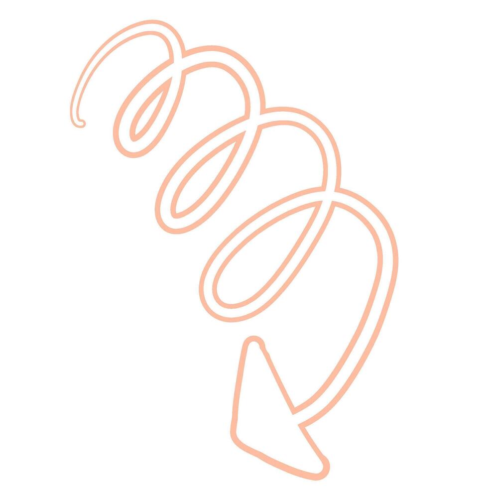 Pastel Arrow Outline Design vector