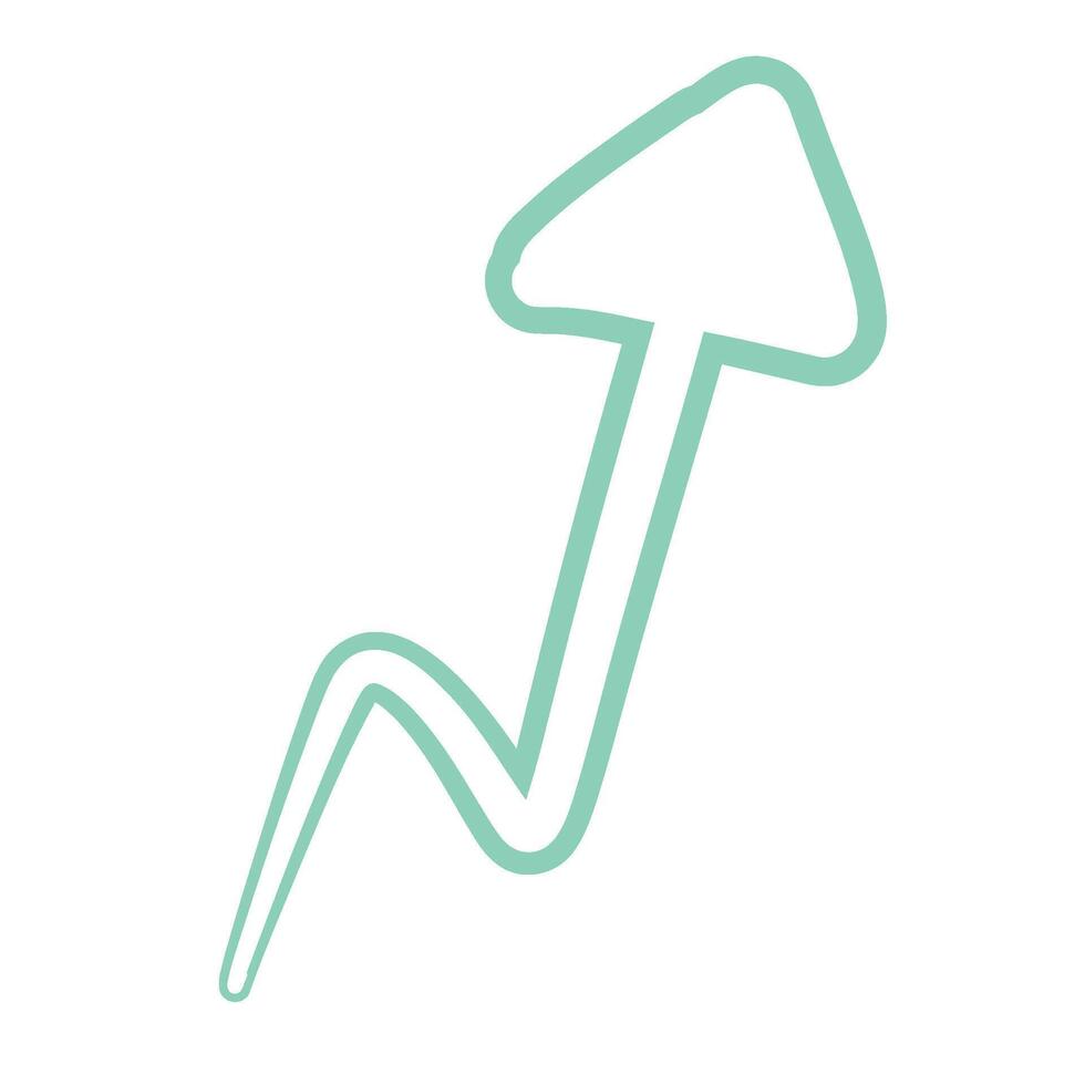 Colorful Hand Drawn Arrow vector