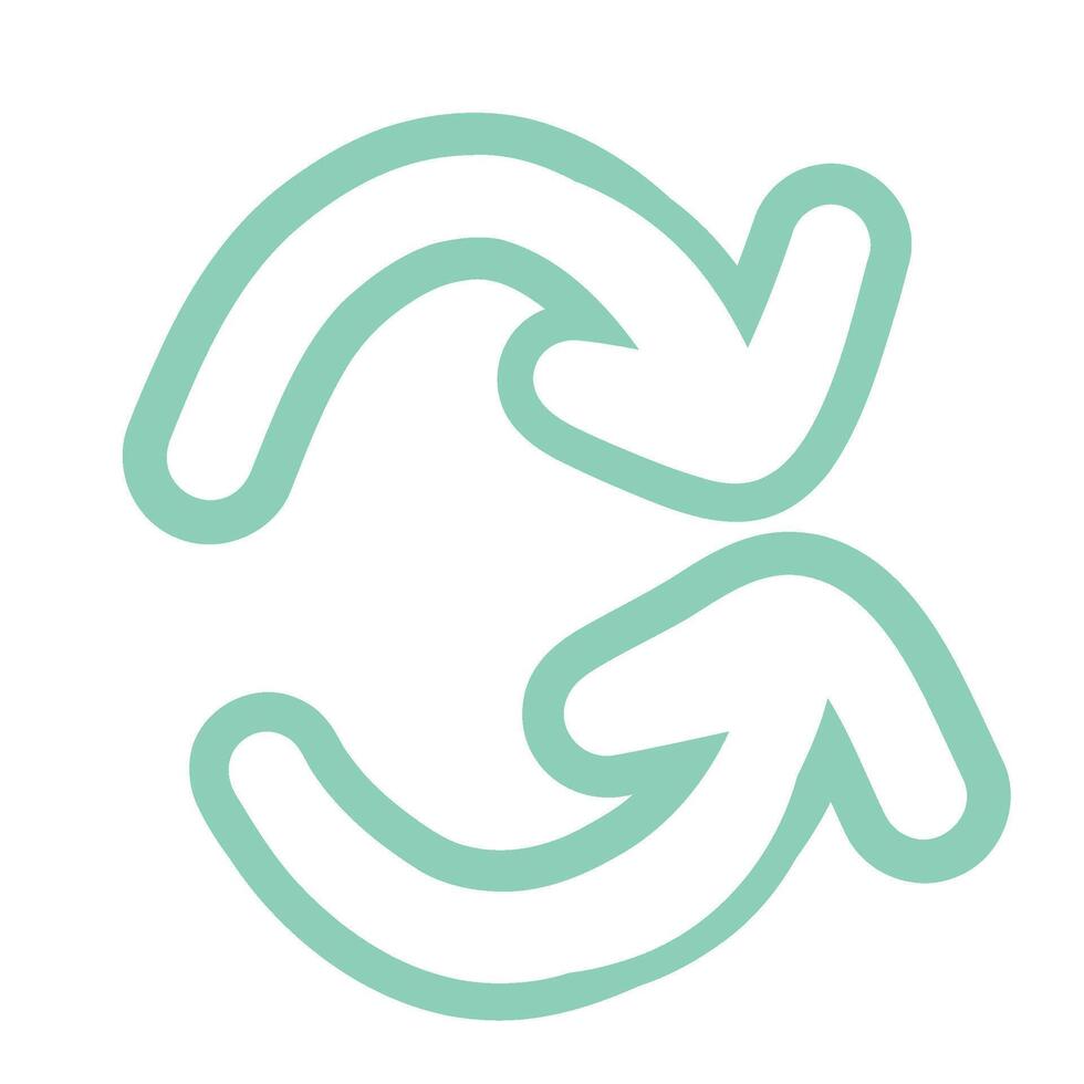 Arrow Sketch Pastel Outline vector