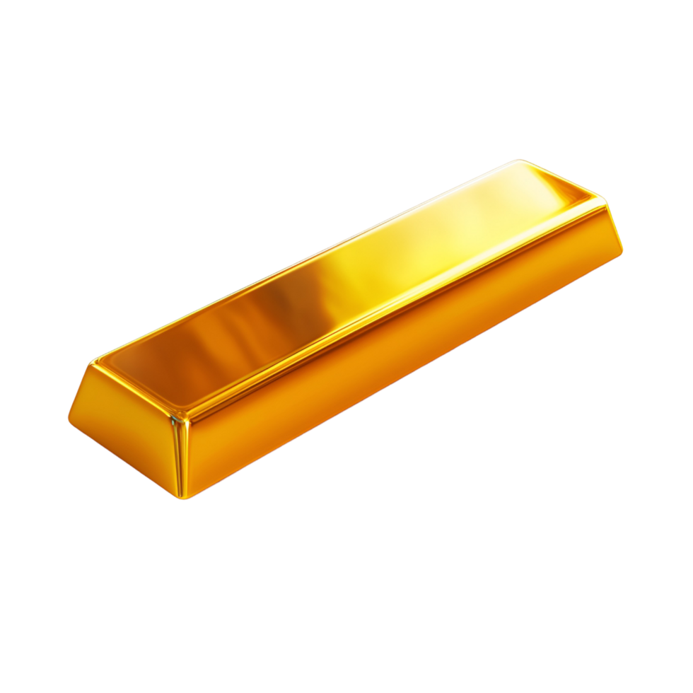 Luxury Gold Bar Wealth Symbol On Transparent Background png