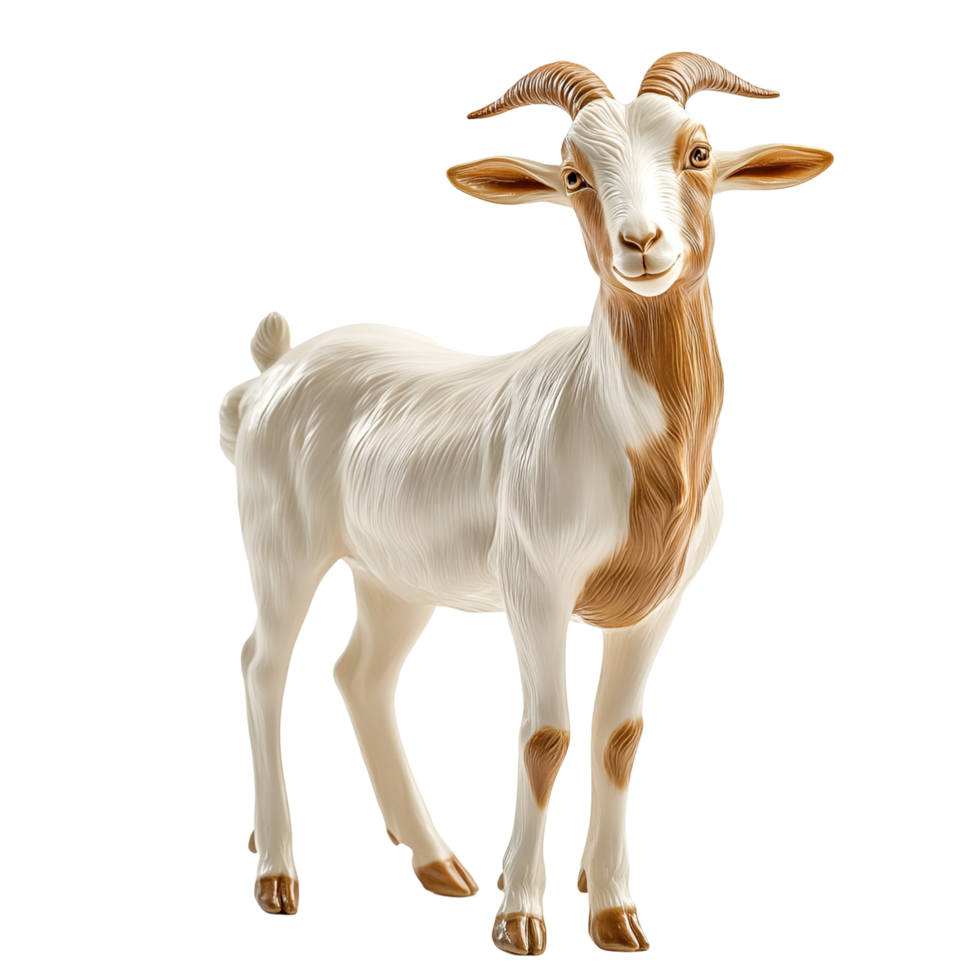 Ornamental Goat Silhouette With Arabic Motif On Transparent Background png