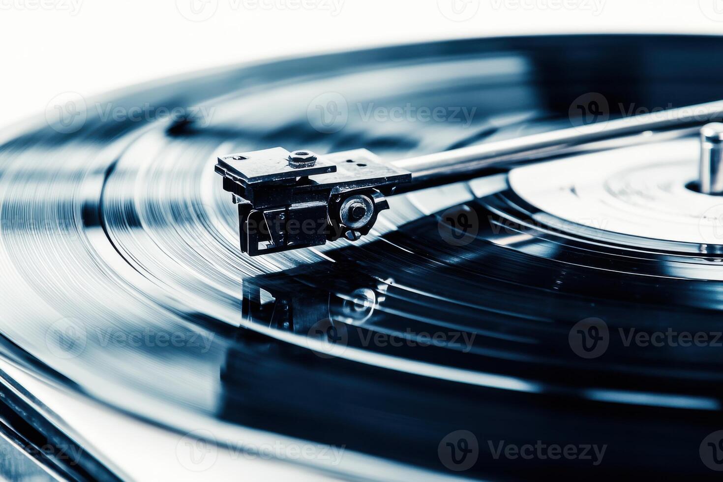 High quality antique phonograph showcasing retro design and intricate details on a white background photo