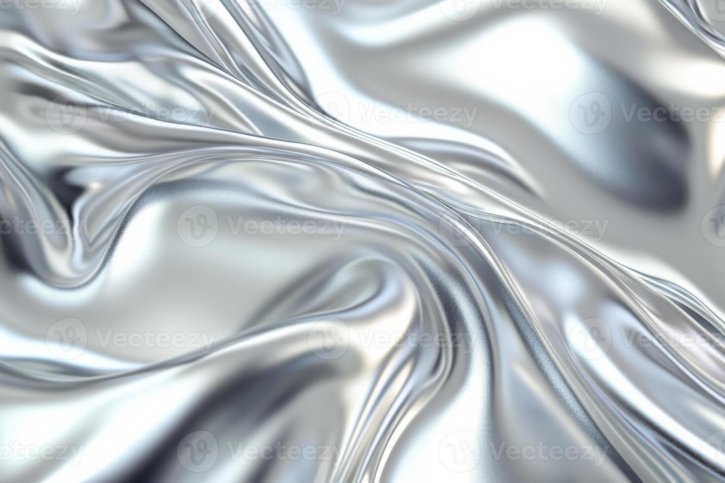 Modern elegance captured in a polished silver texture, reflecting light in a contemporary design setting photo