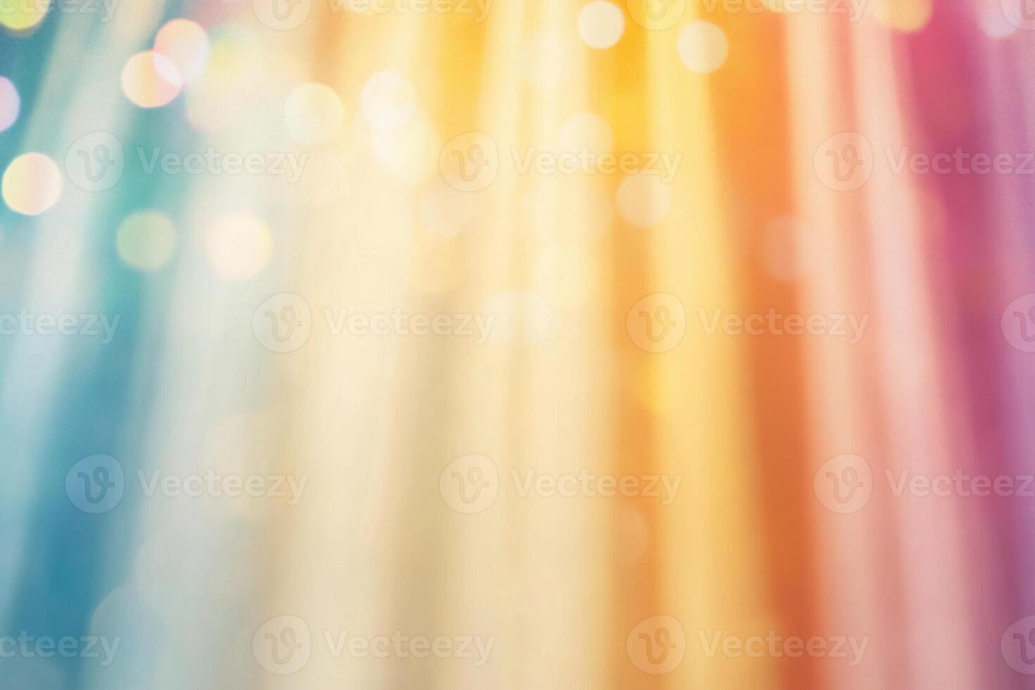 Light disperses through a prism to create a vibrant rainbow effect in a dreamy, colorful background photo