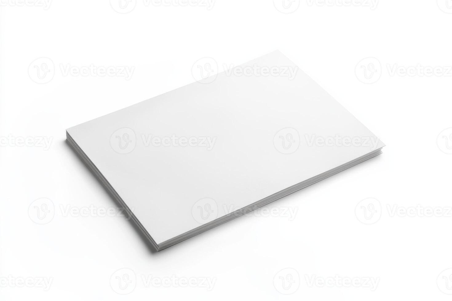 Blank sketch pad on a clean white background showcasing stationery mockup for creative projects photo