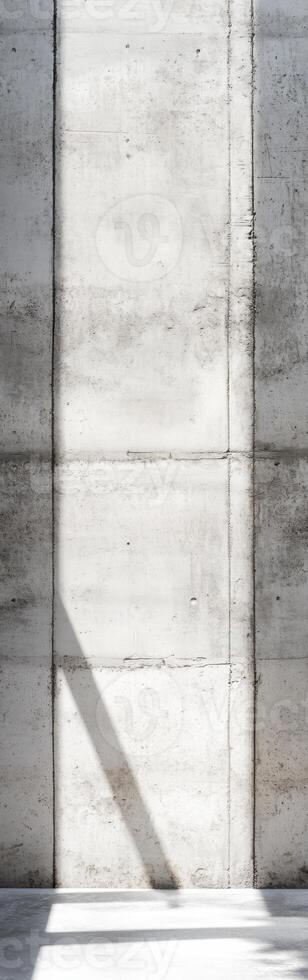 Textured concrete wall illuminated by natural light creates a blank canvas for design in modern spaces photo