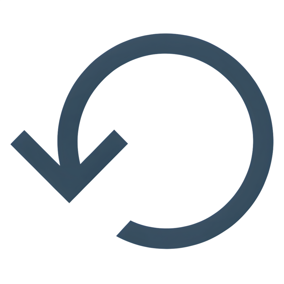 A circular arrow pointing to the left png