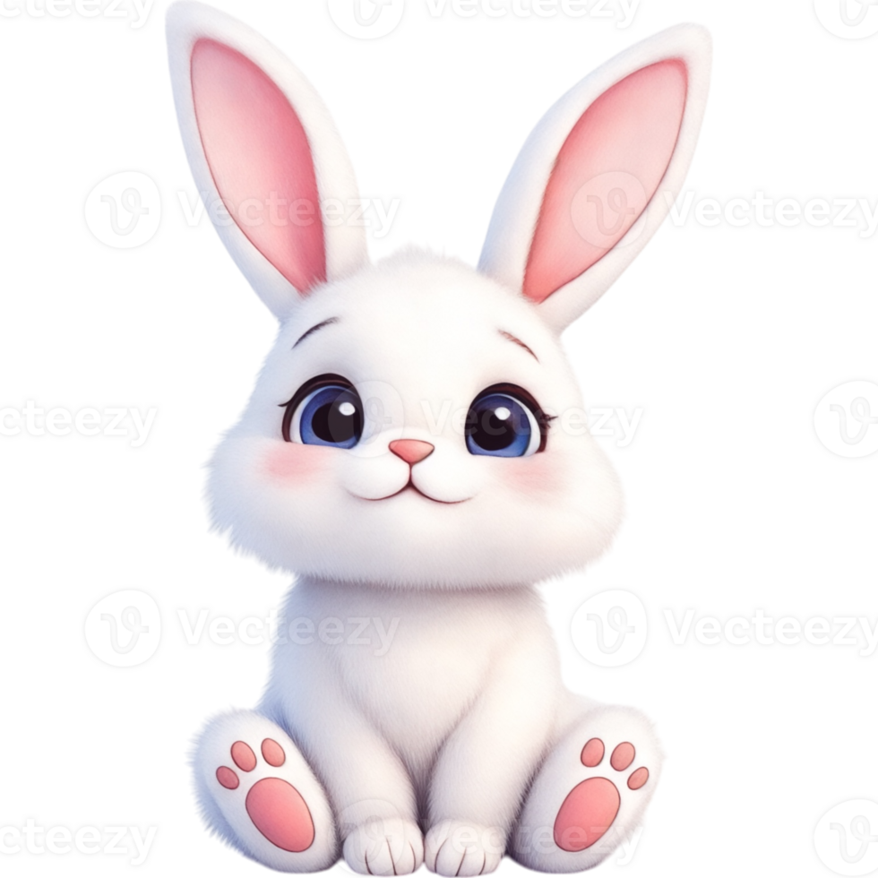 Cute White Bunny Rabbit png