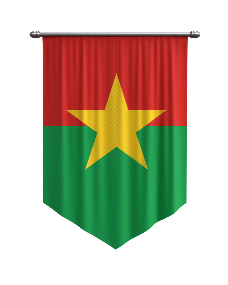 Burkina Faso Flag Banner png