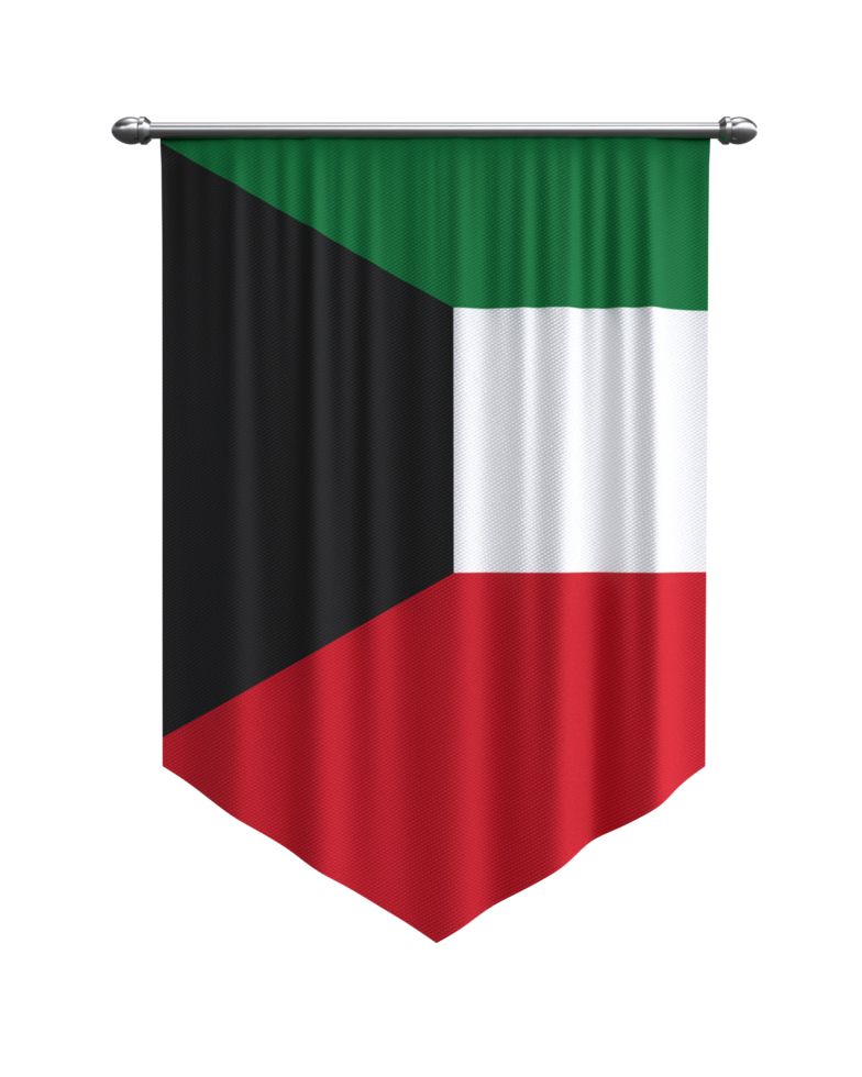 Kuwait Flag Banner png