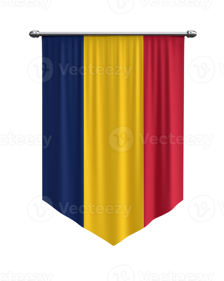 Chad Flag Banner png
