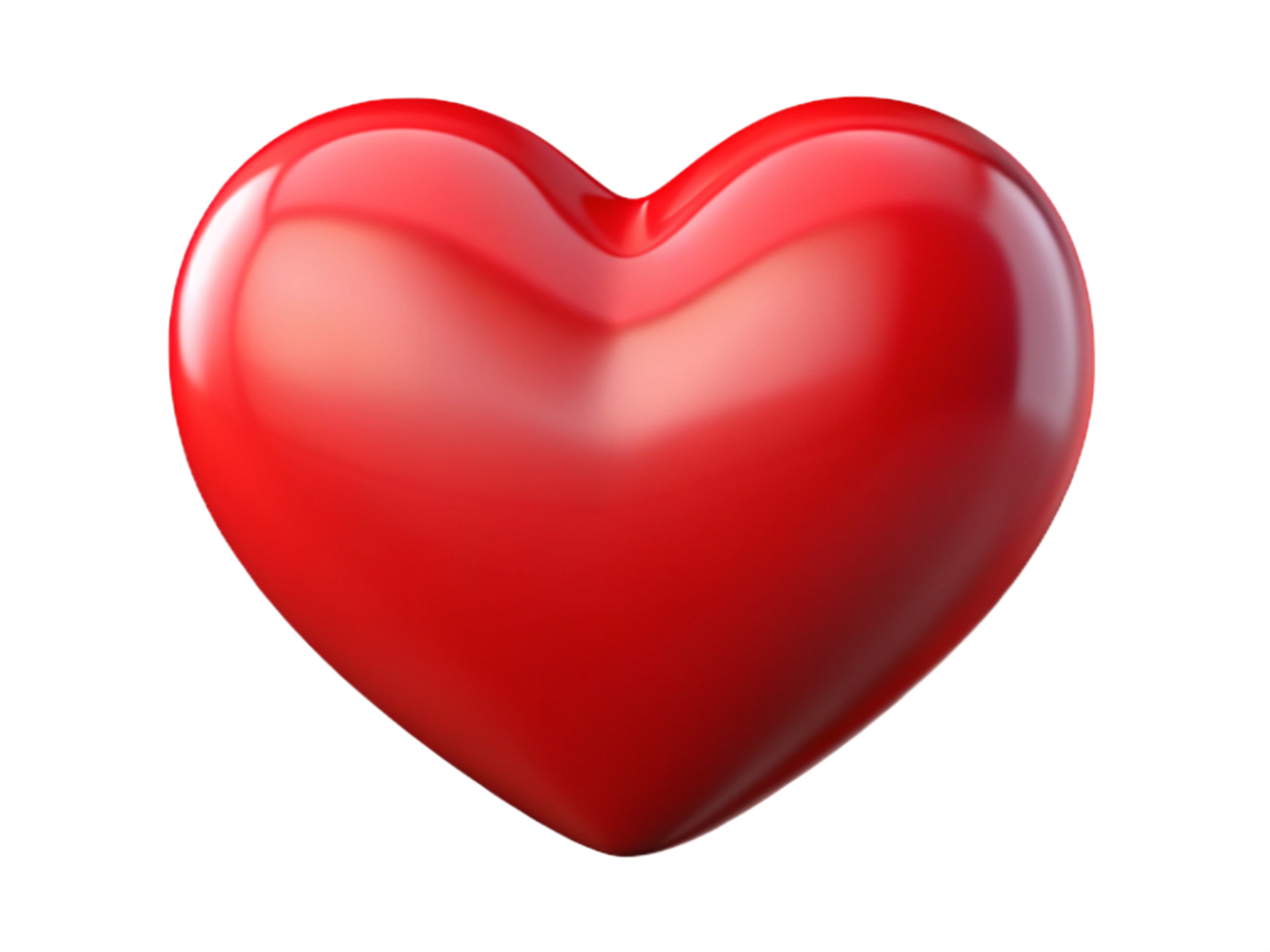 Vibrant Red Heart Shape, Perfect for Valentine's Day Graphics png