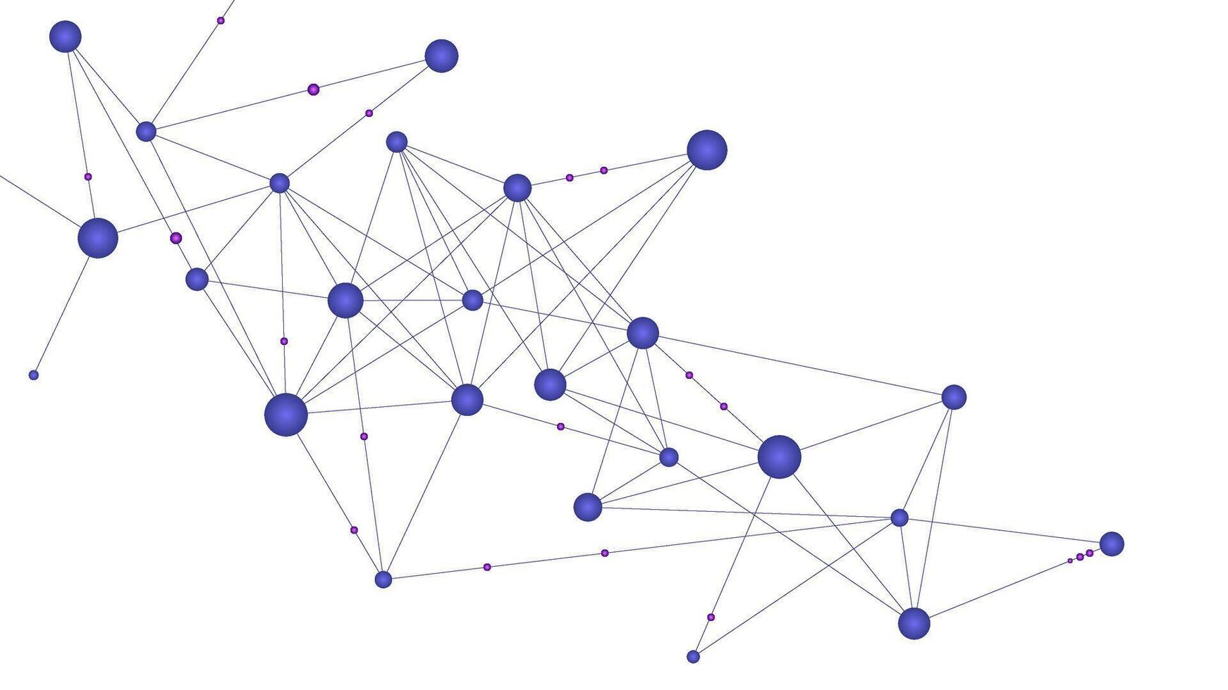 Abstract polygonal background with gradient points and lines connection. Digital technology and global network connection vector