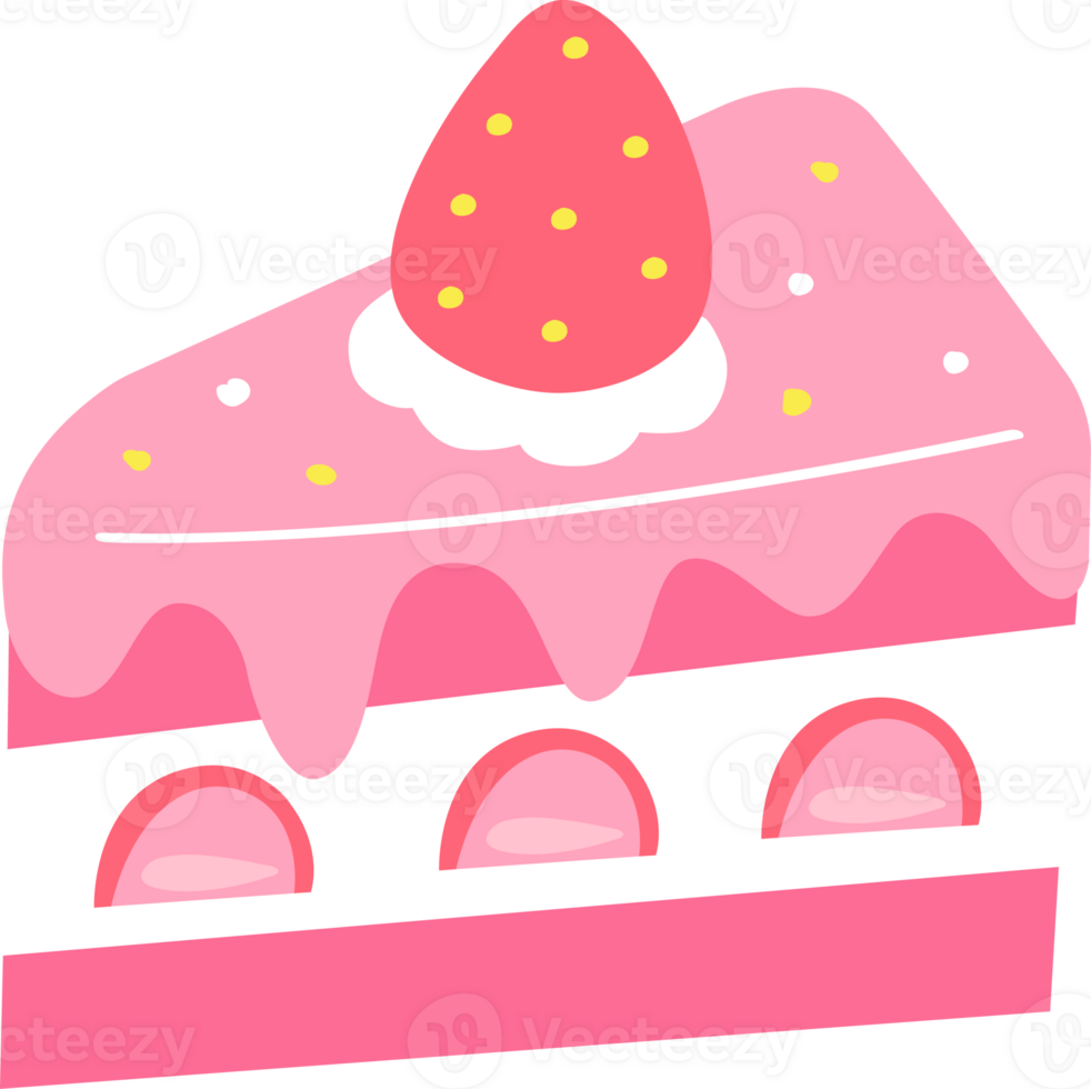 Strawberry Cake for Strawberry Season in Spring png