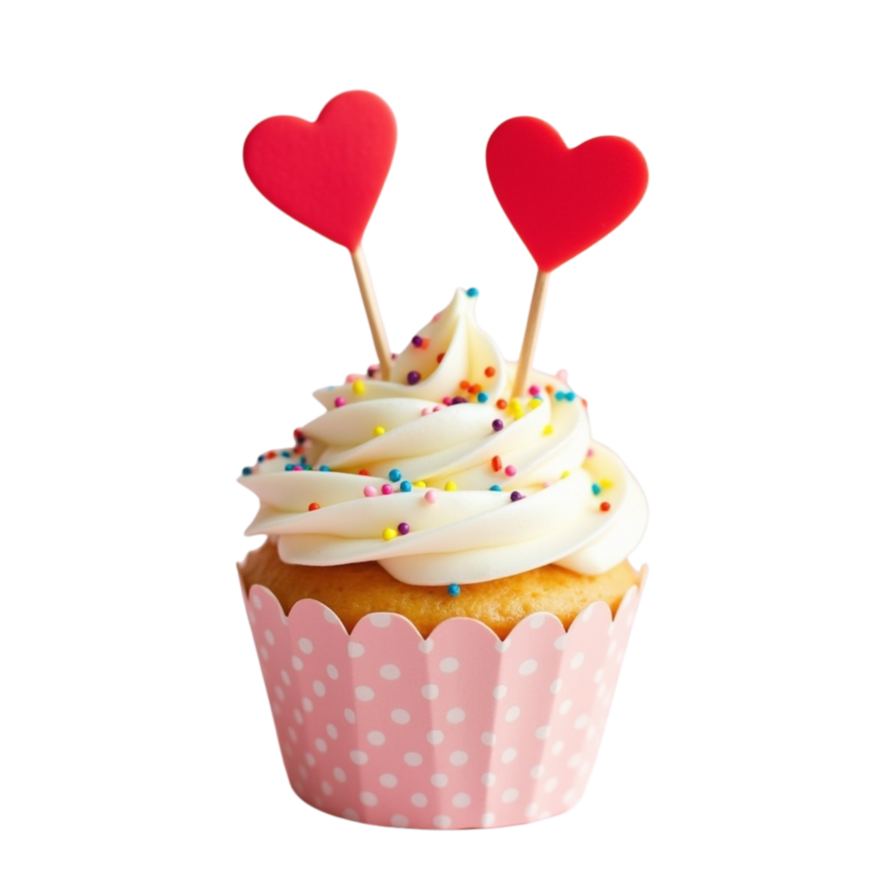 A beautifully styled cupcake. png