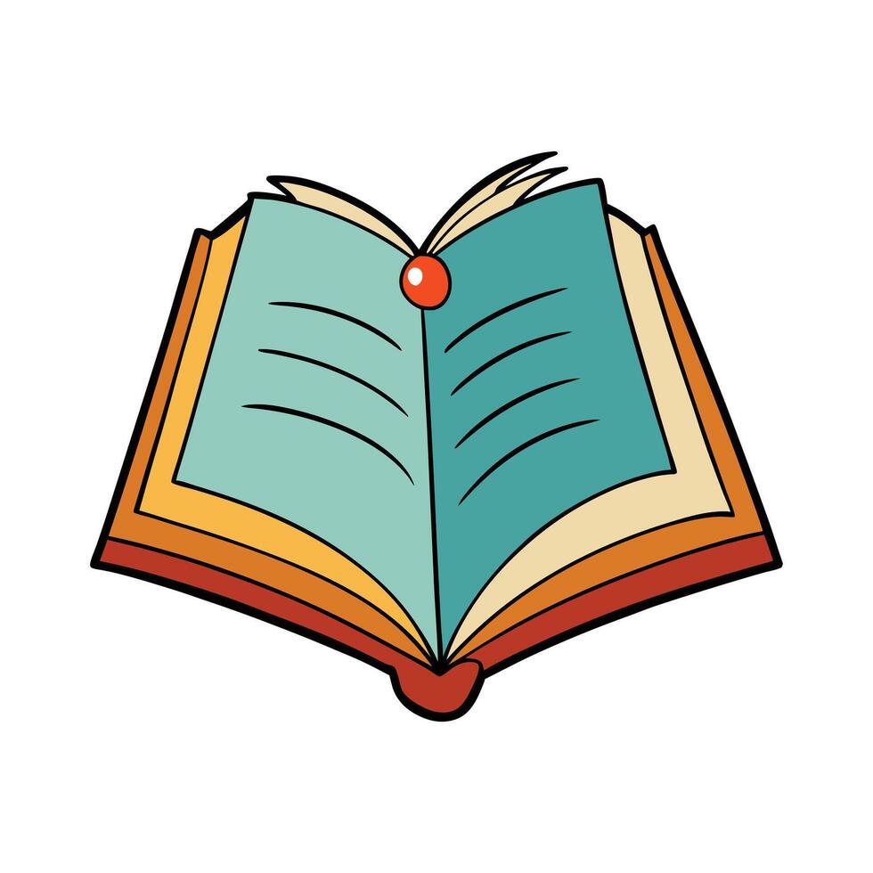 Open Book clipart for Knowledge and Reading Illustration vector