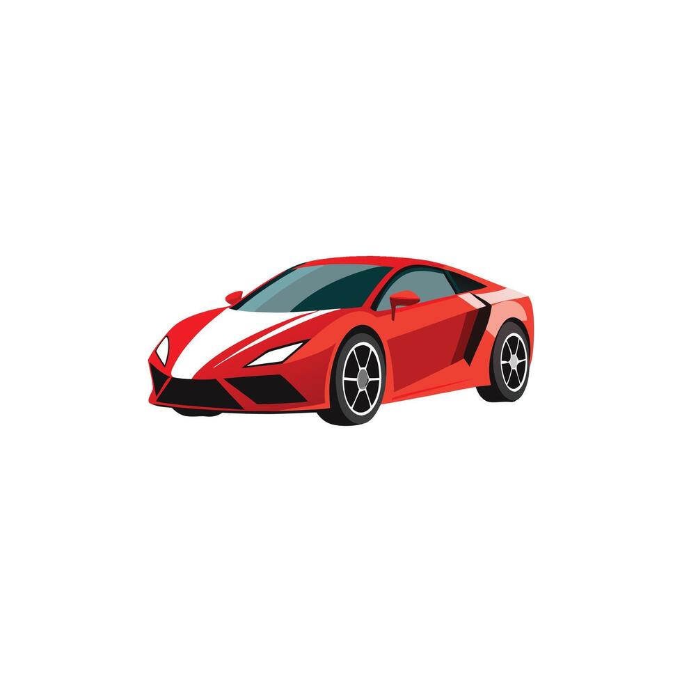 Luxury Vehicle Illustration Design on Clean White Background vector