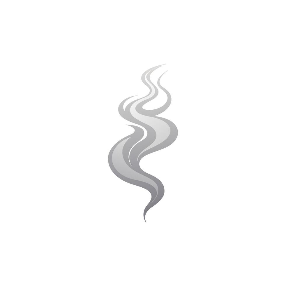 Ethereal Swirls Elegant Smoke Illustration on White Background vector