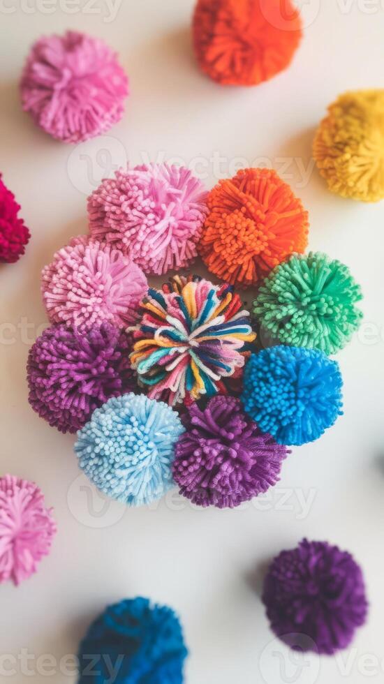Diy pom pom photo