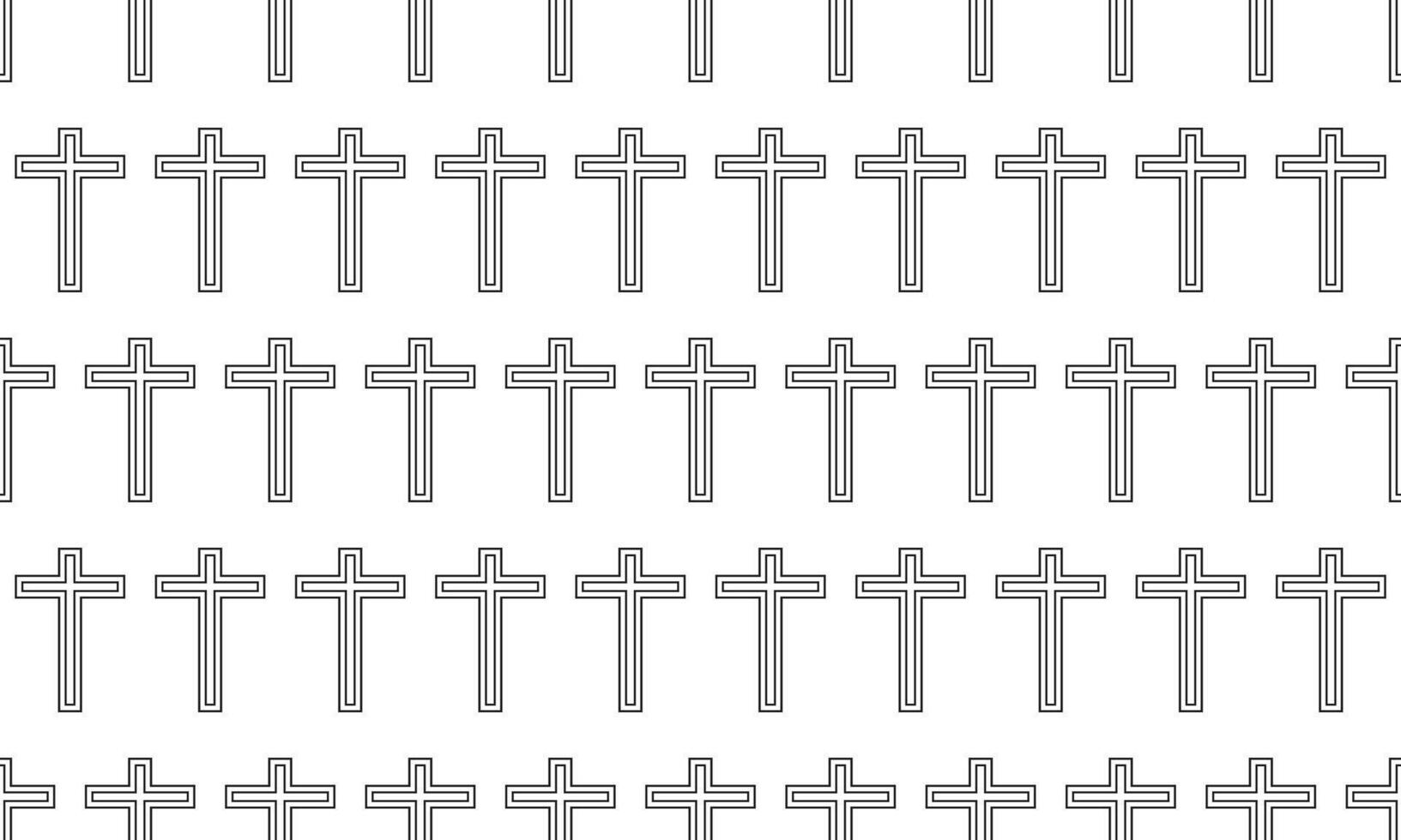 Pattern of crosses symbol vector
