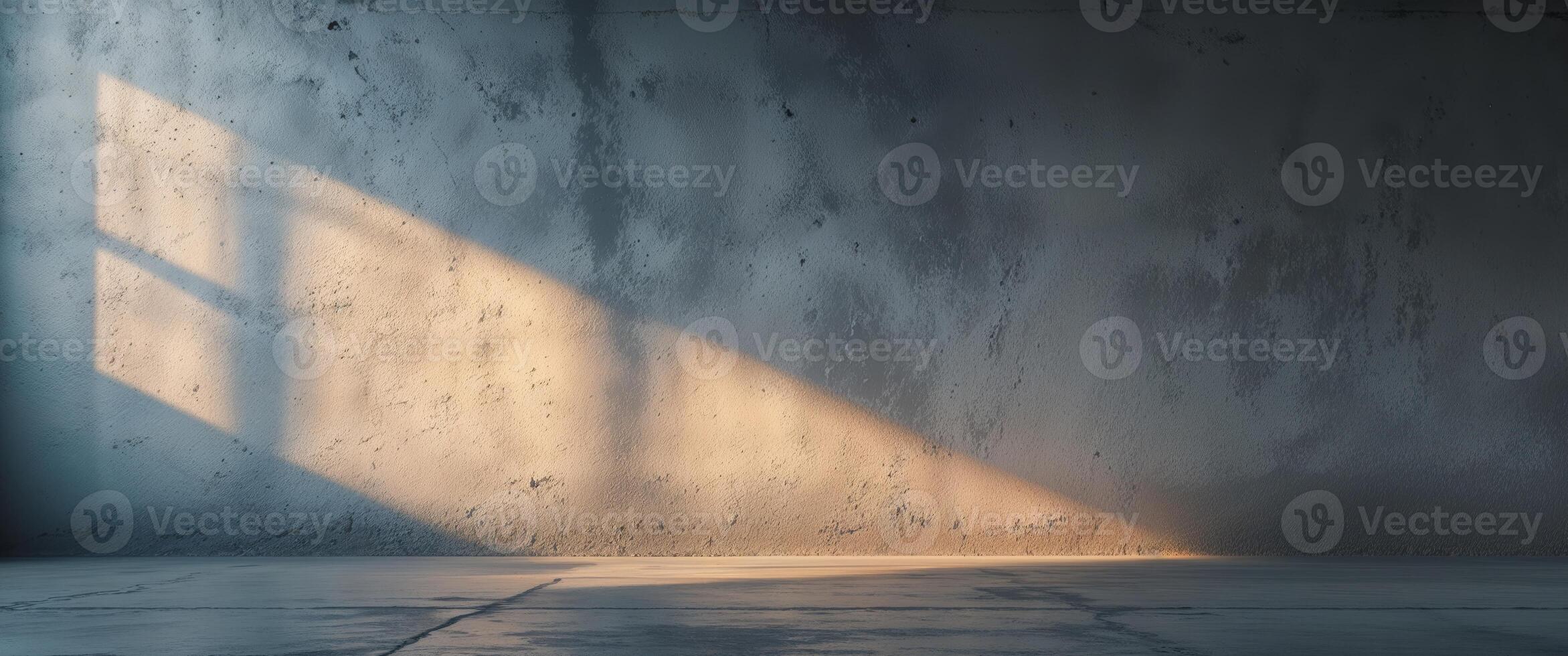 Industrial Textured Wall with Concrete Floor and Soft Lighting photo