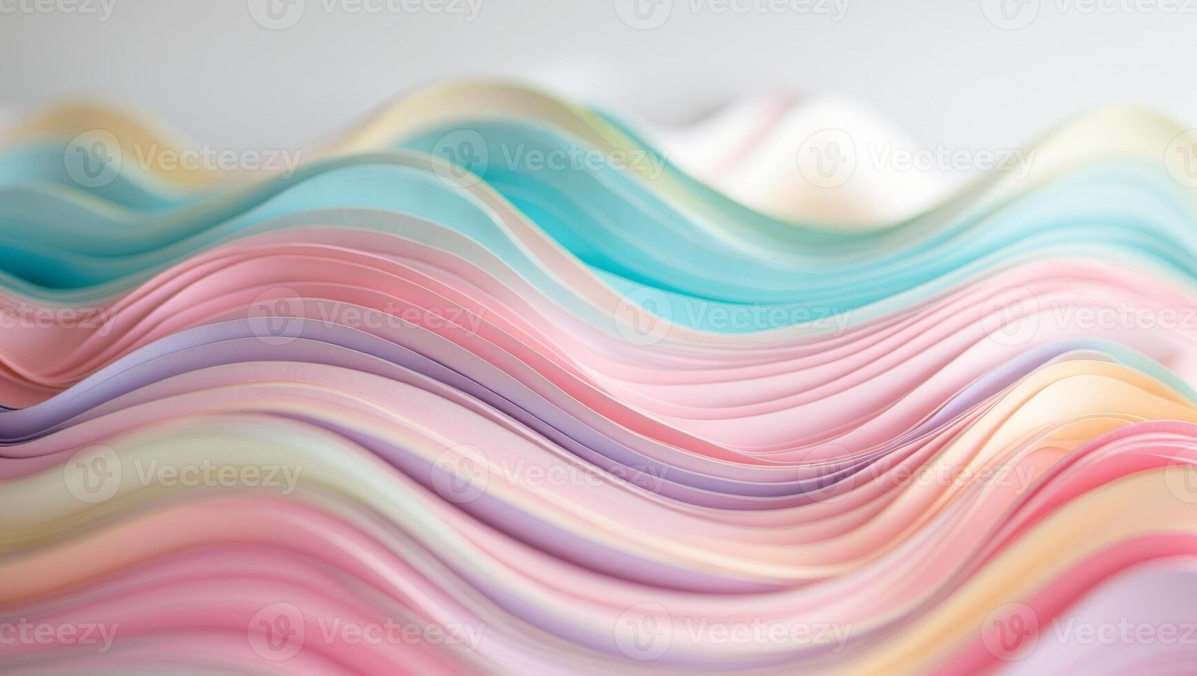 A wavy paper background with many different colors photo