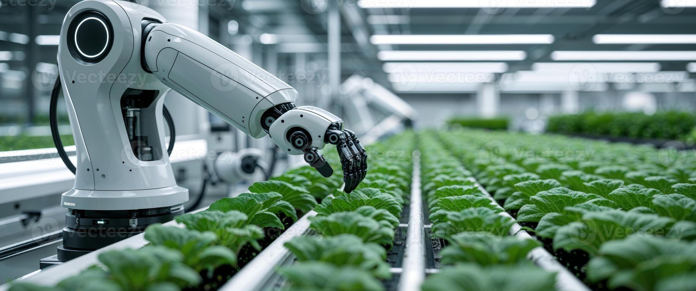 Advanced Robotics in Modern Hydroponic Farming Technology photo