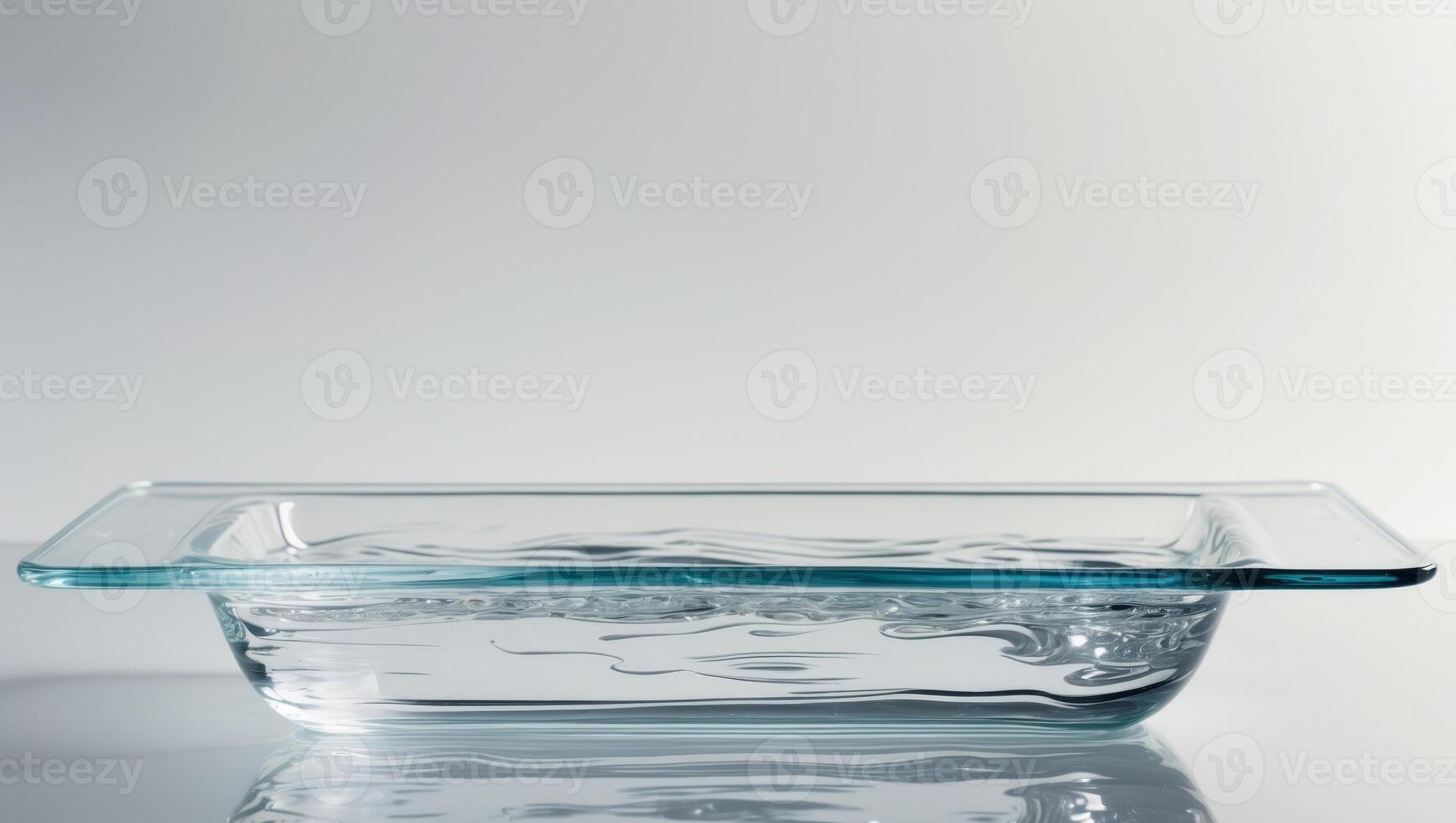 A glass bowl with water in it photo
