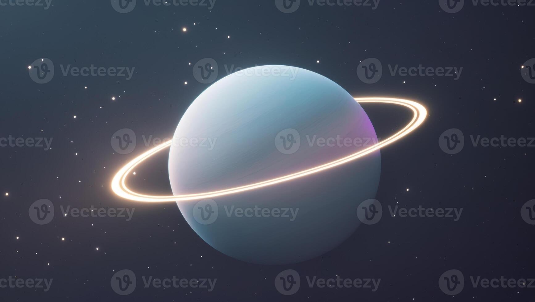 An illustration of a planet with rings photo