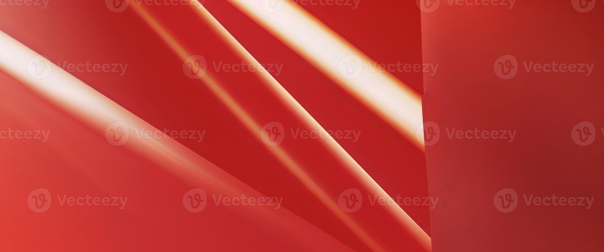 A red background with a white light photo