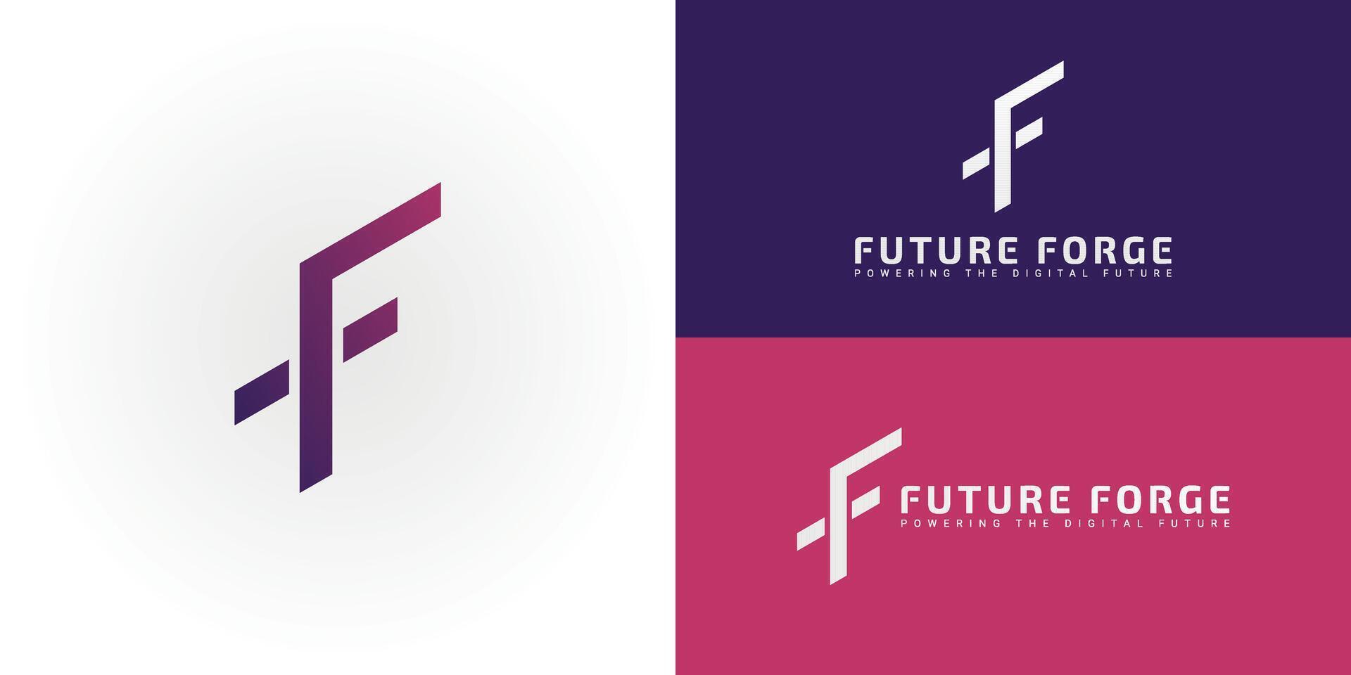The compelling logo presents a uniquely stylized and powerfully minimalist representation of the initial FF perfectly designed for businesses in the Technology and Software sectors logo. vector