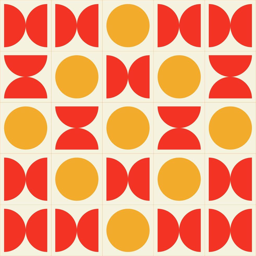 Timeless Bauhaus poster with asymmetrical balance, dynamic spacing, and striking geometric elements vector