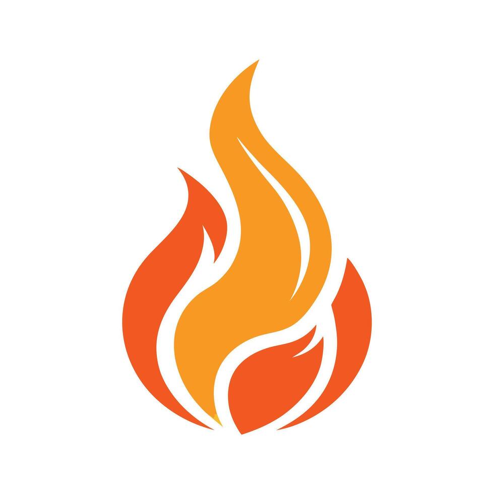 Fire flame icon vector