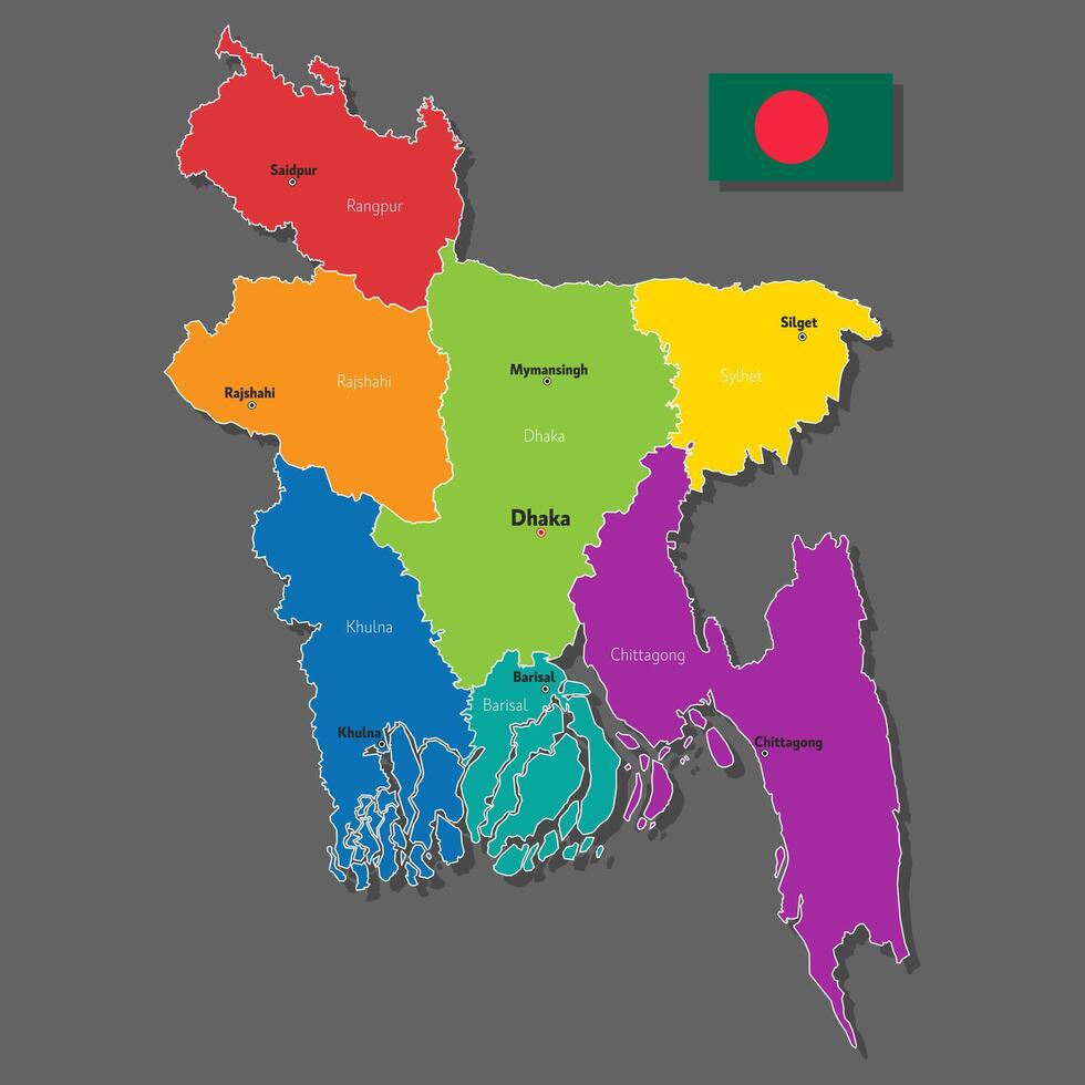 map of Bangladesh vector
