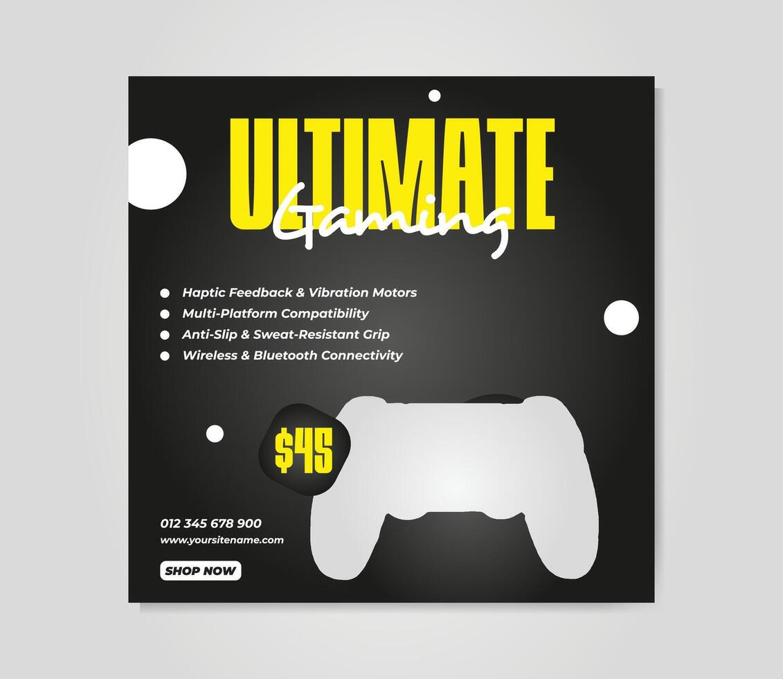 Minimal gadgets promotional social media ad banner vector