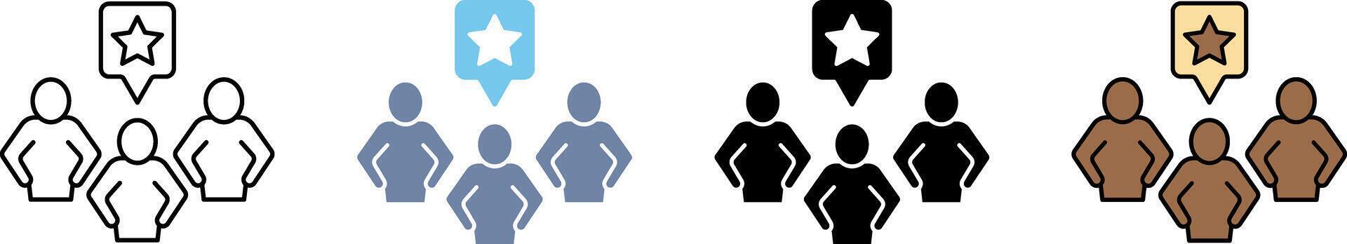 leader concept line icon. Simple element illustration. vector