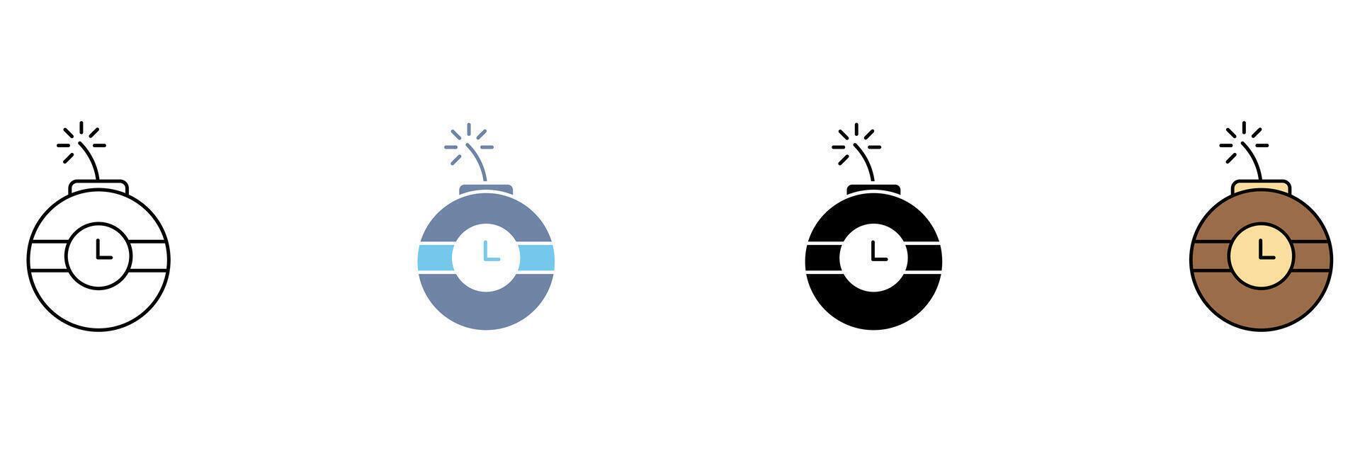 dynamite concept line icon. Simple element illustration. vector