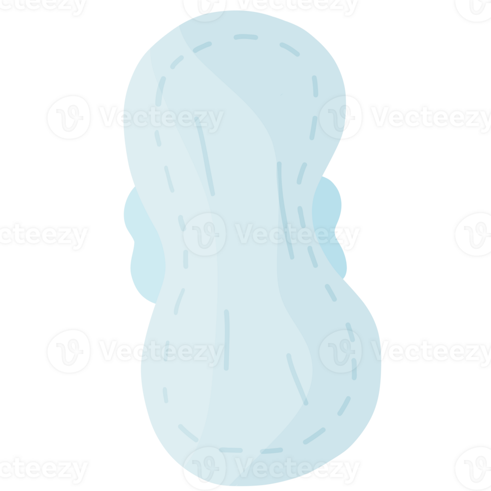 Cute Cartoon Menstruation Clean Sanitary Pad png