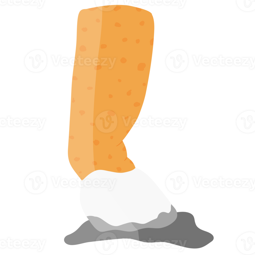 Quit Smoking, Broken and Crushed Cigarette png