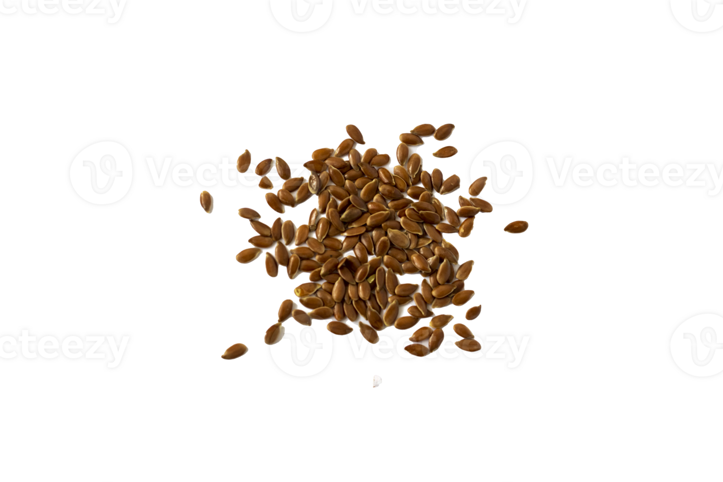 image of the flax seeds on the transparent background. Food png