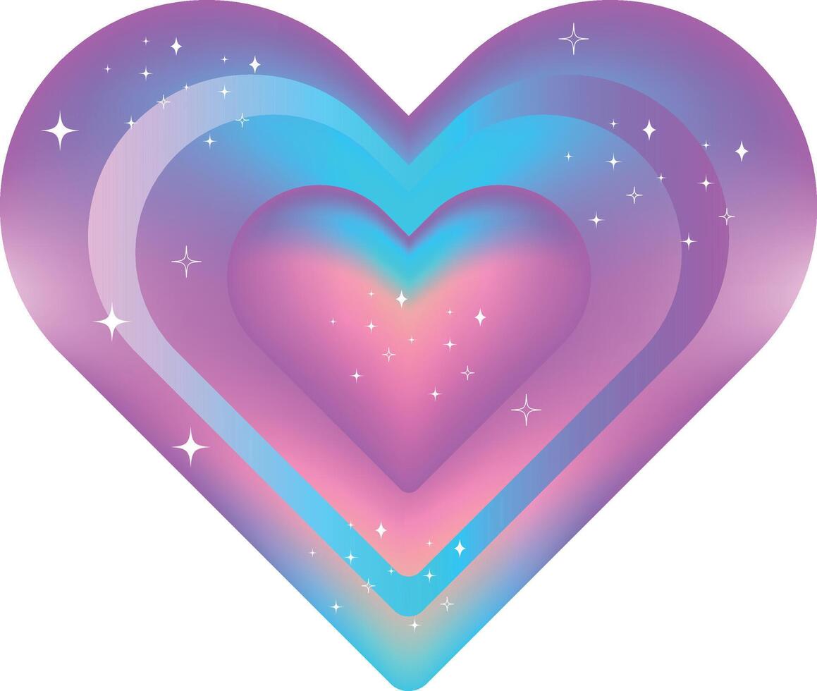 Colorful Gradient Heart vector