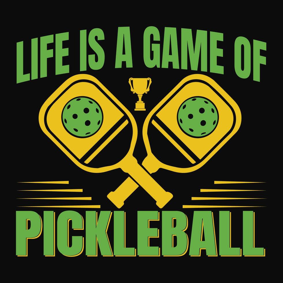 unique pickleball t-shirt design vector