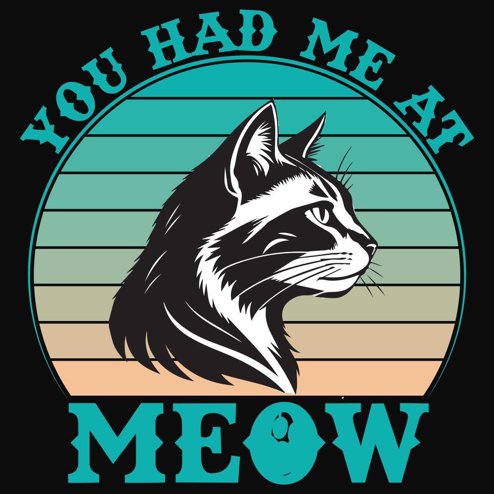you had me at meow vector