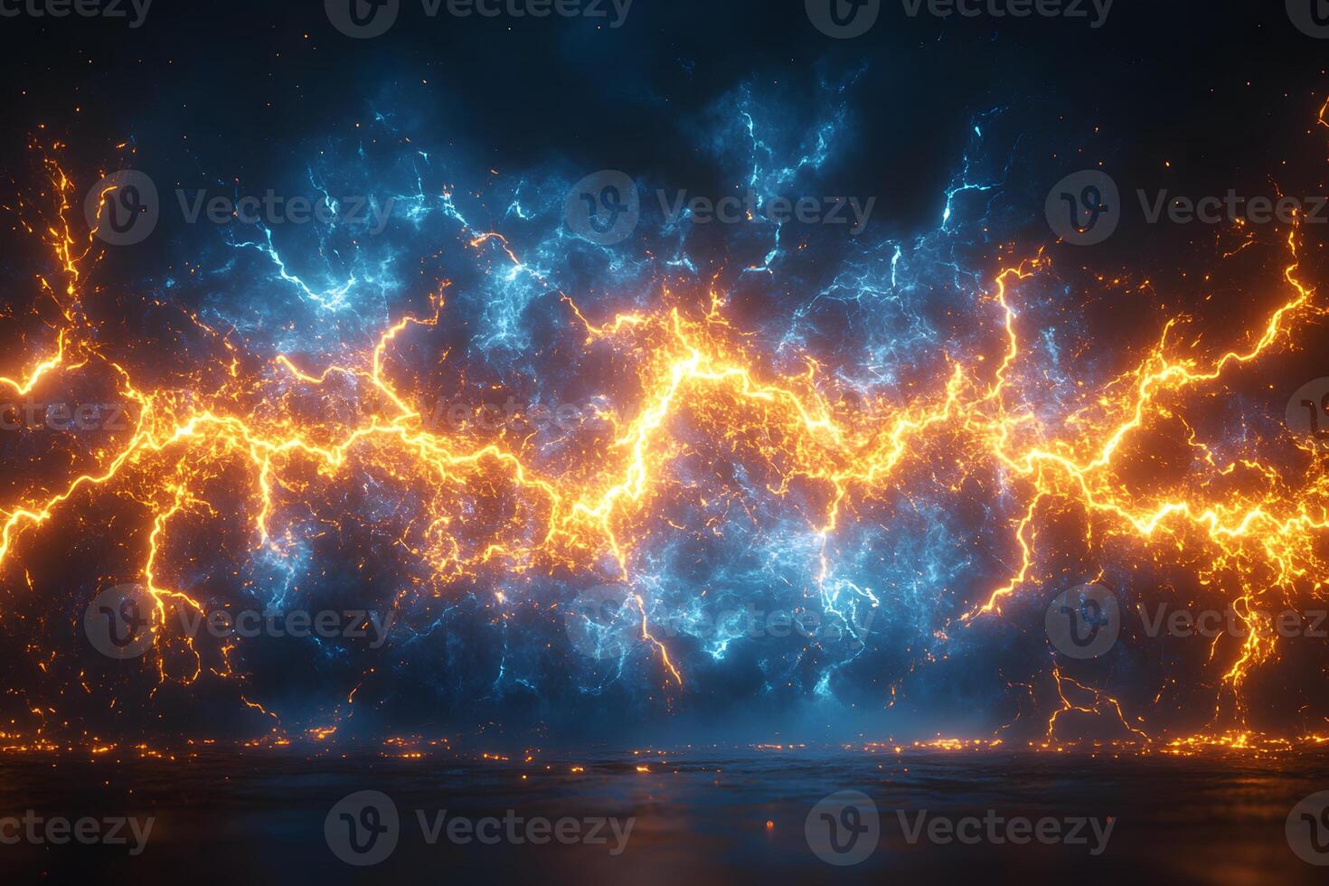 Electric Storm Energy - Vibrant Lightning for Dynamic Background Design photo