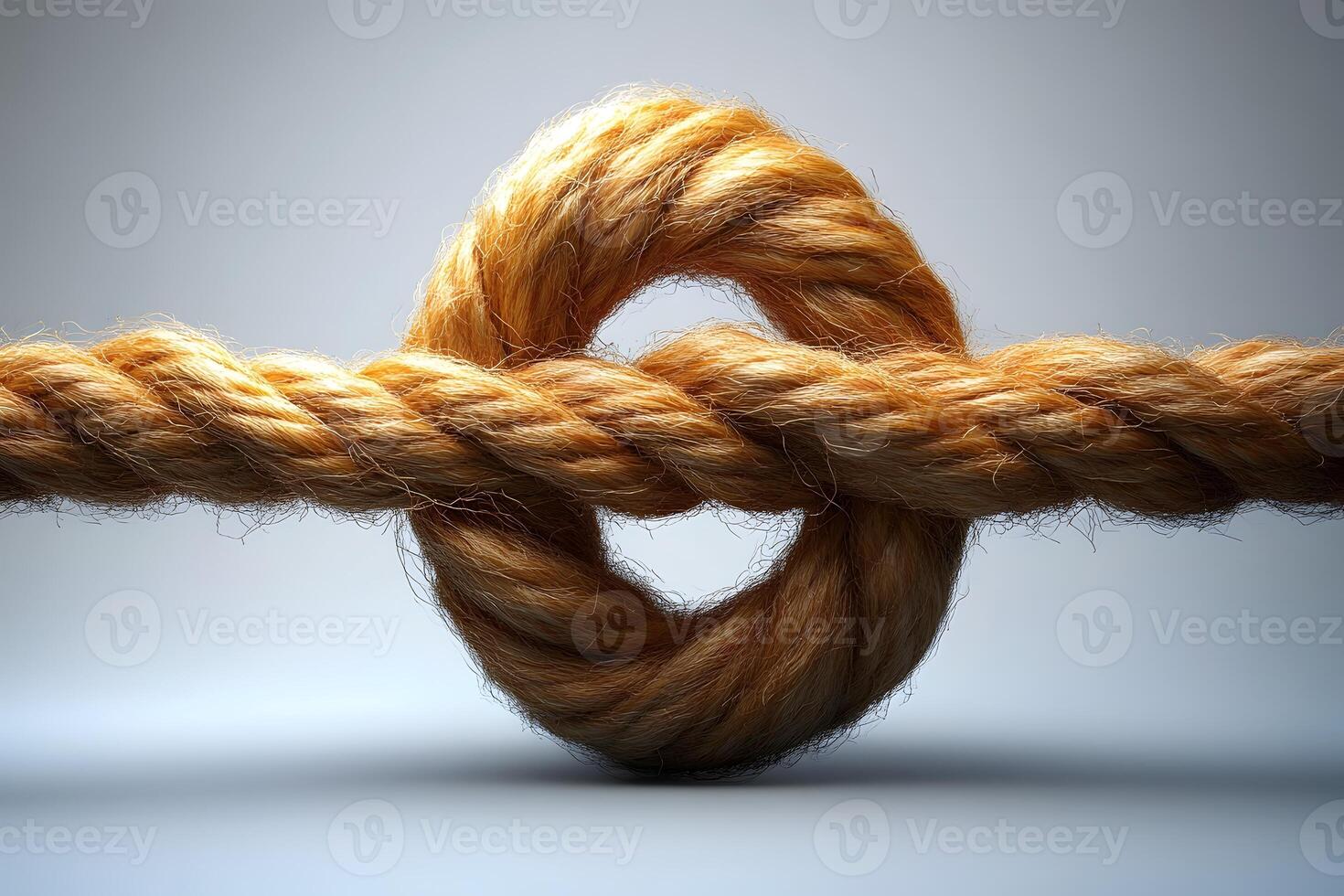 Intricate Knot in Rope - Symbol of Strength and Unity for Design Purposes photo