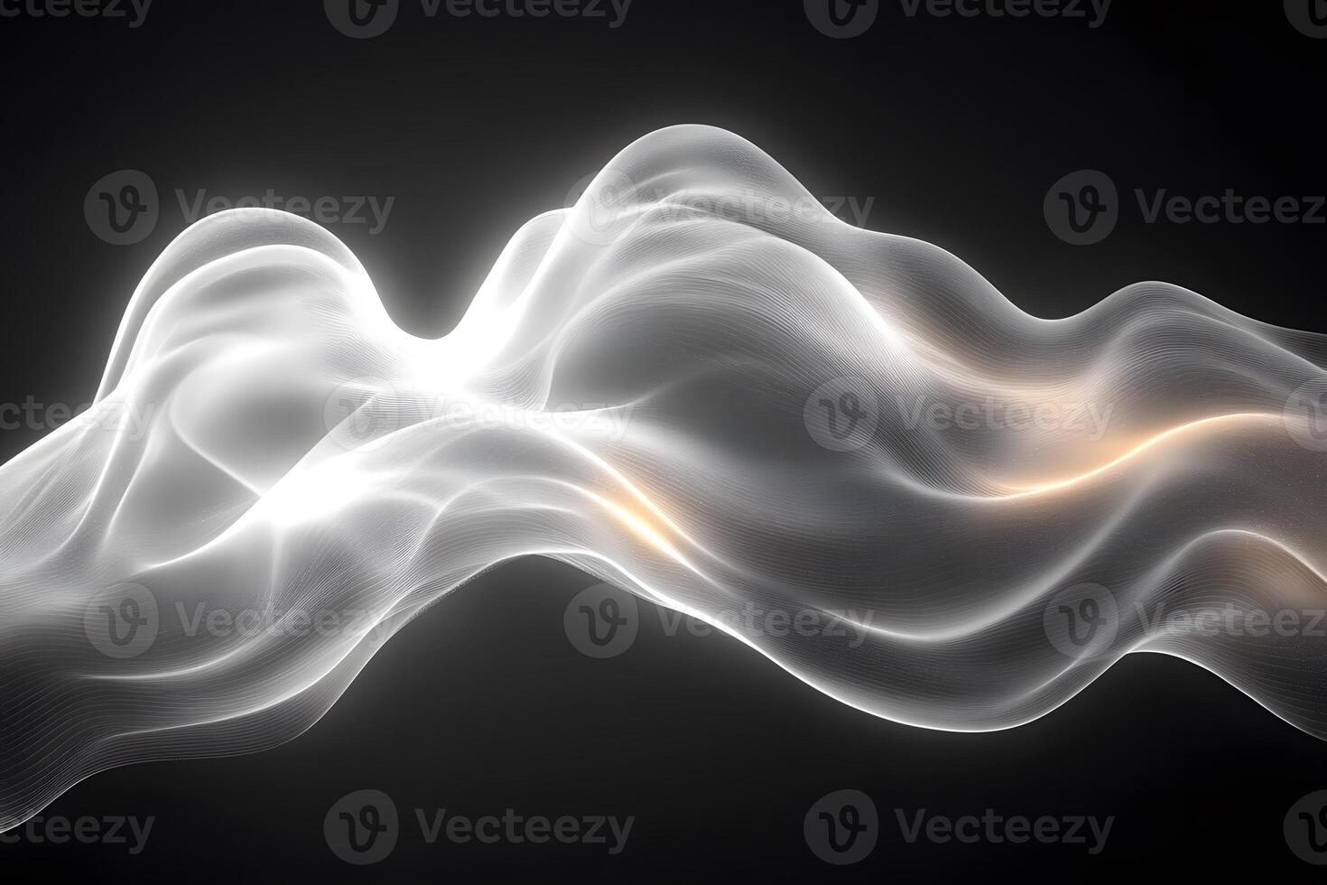 Abstract Flowing Waves with Light Accents - Modern Art for Digital Design and Backgrounds photo