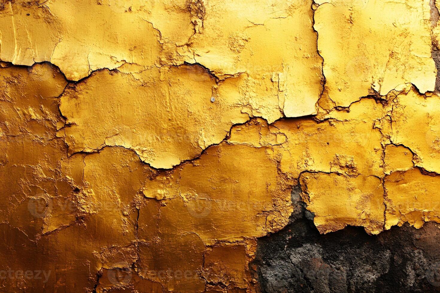 Textured Gold and Black Wall Abstract for Modern Design and Art Inspiration photo