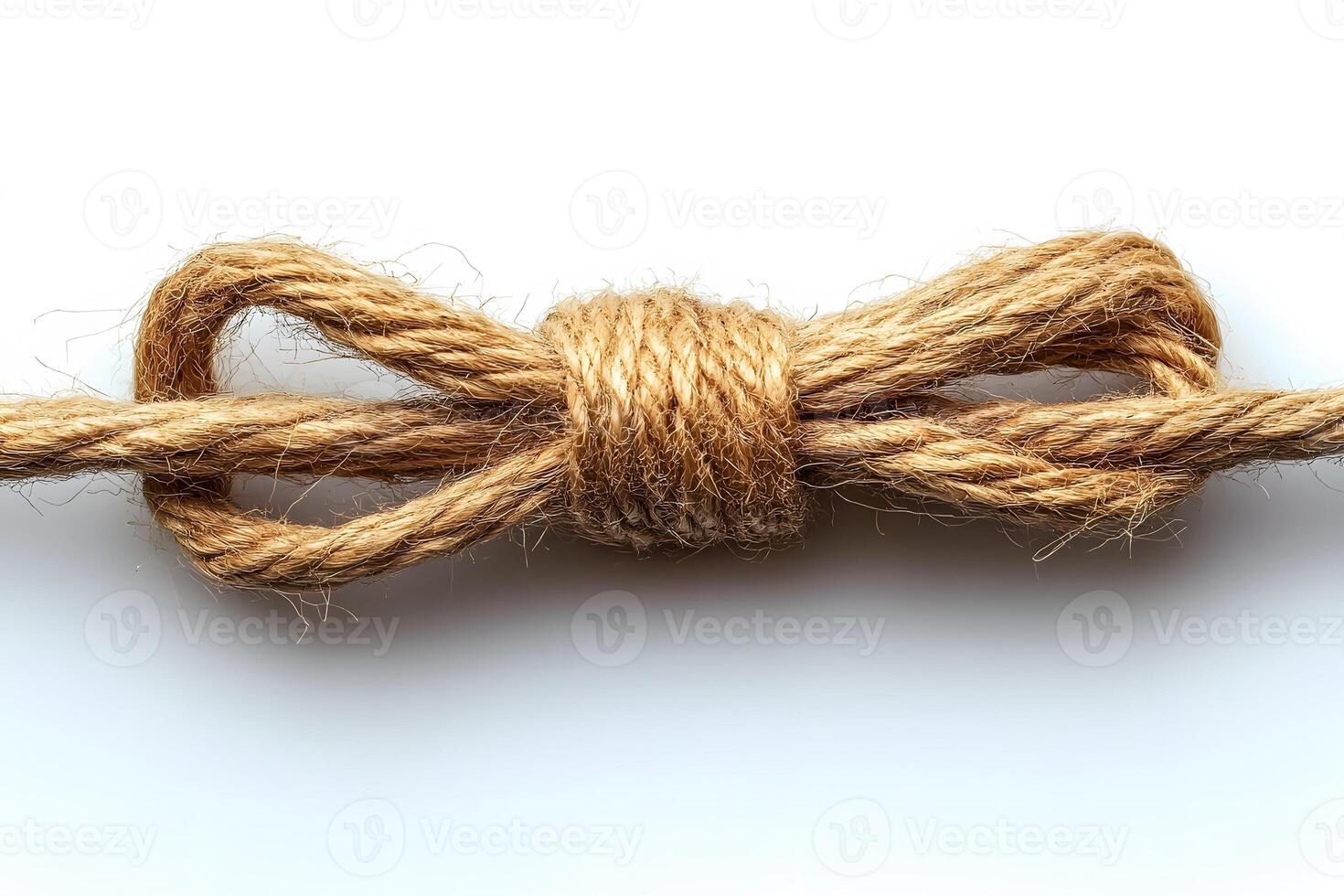 Rustic Jute Rope Bow Knot for Crafting and Decor Projects photo