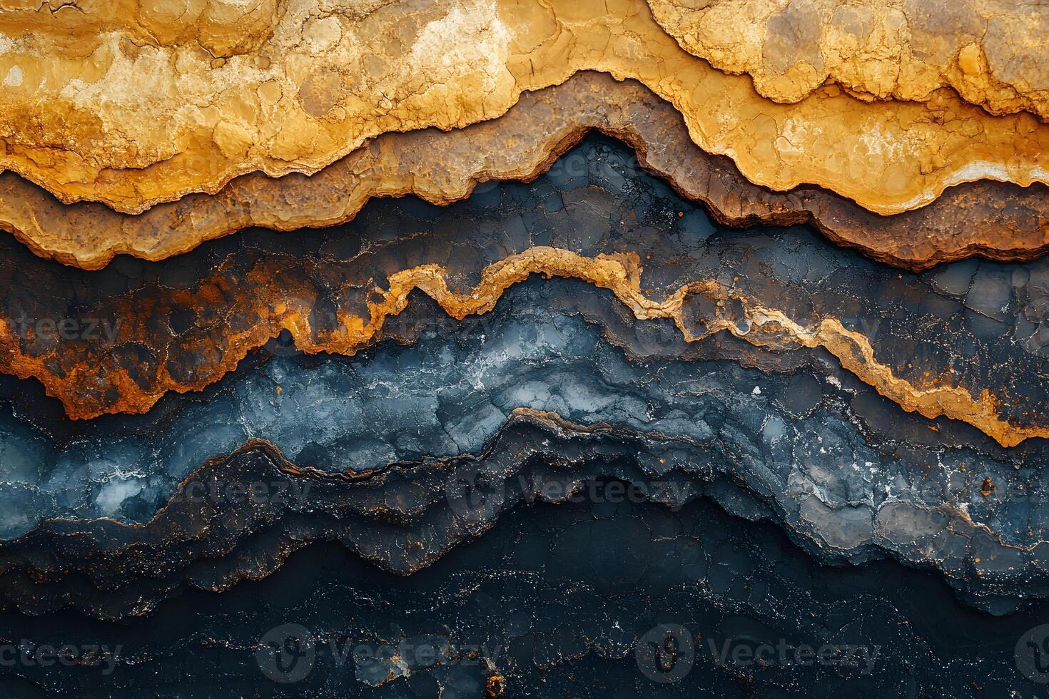 Abstract Geological Layers in Earth Tone Colors for Wall Art and Decor Design photo